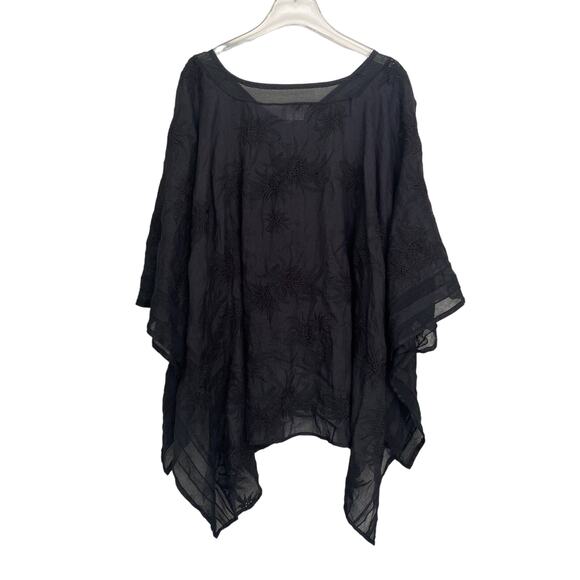 Rag & Bone Hera Beach Cover Up Wrap Black $350 One Size Whimsy Goth Bohemian - Picture 6 of 10